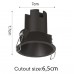 Φωτιστικό LED Χωνευτό Σταθερό 7W 560lm 230V 24° CCT Μαύρο X00240B